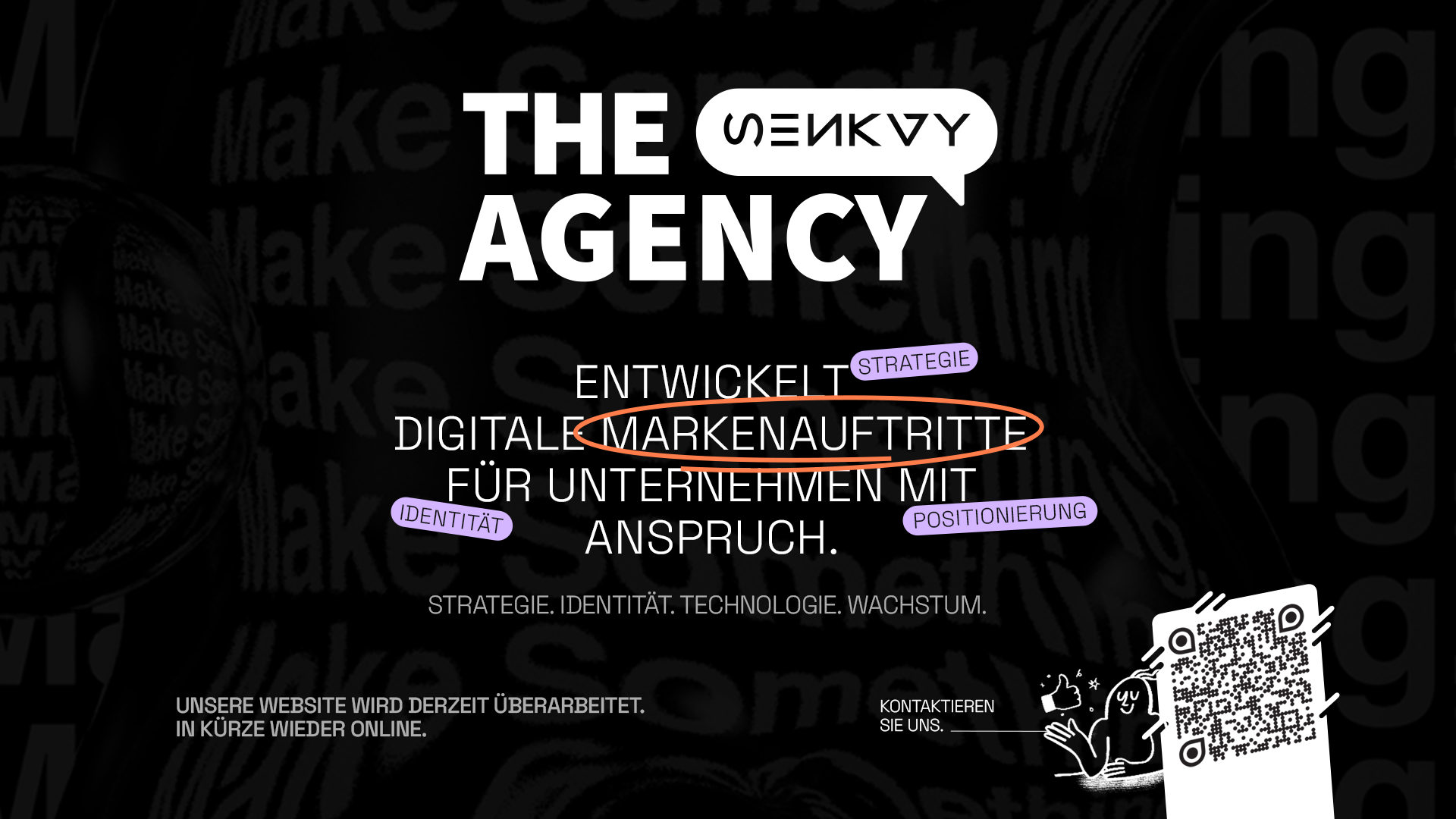 Senkay coming soon design. Die Website wird derzeit ueberarbeitet und ist in Kuerze wieder online.